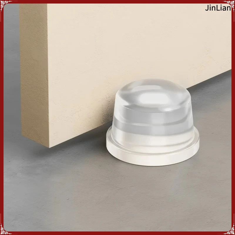 Floor Door Stops Buffer Silicone Gel Door Stop Transparent Wall Protection Muffler Non-slip Door Bumper Furniture Protector Pad