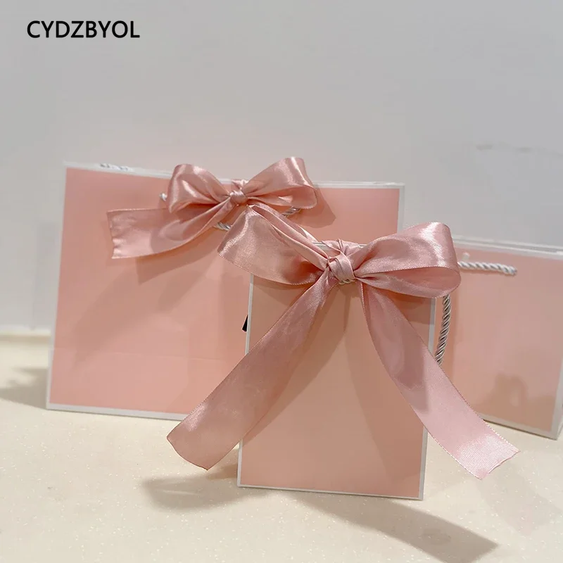 CYDZBYOL 10 Pcs Custom Logo Packaging For Small Businesses Valentines Day Gift Luxury Bag Wedding Birthday Packge Bag Custom image 3
