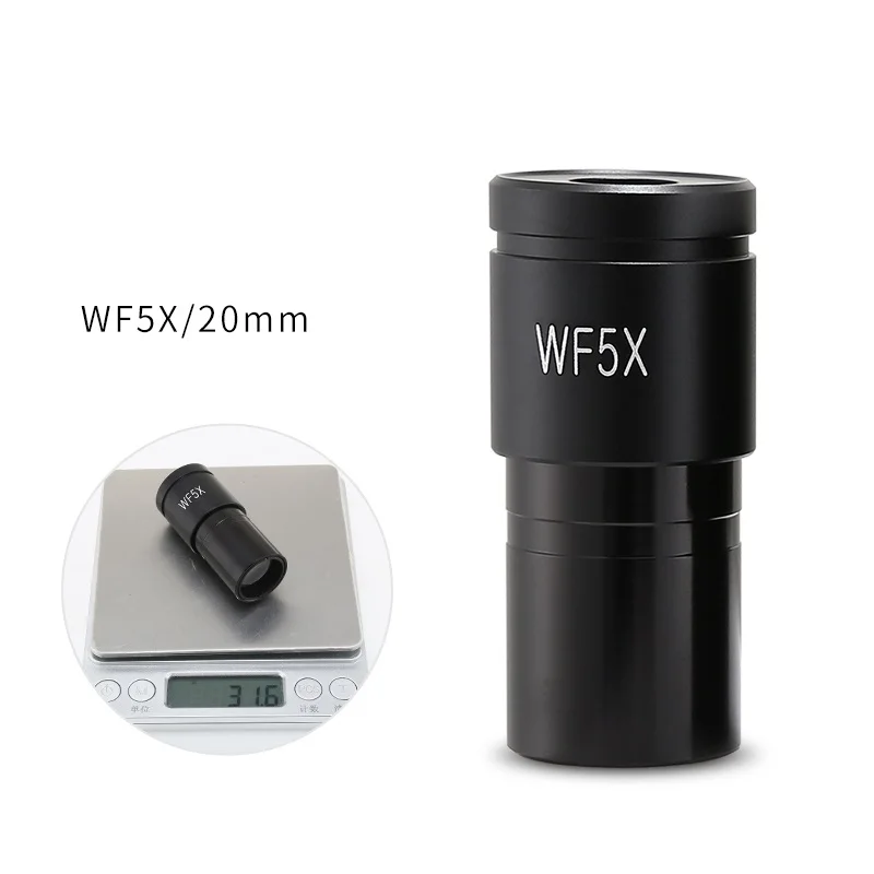 WF5X WF15X WF20X Biological Microscope Eyepiece Wide Angle Optical Lens 23.2mm Mounting Size Micrometer Option