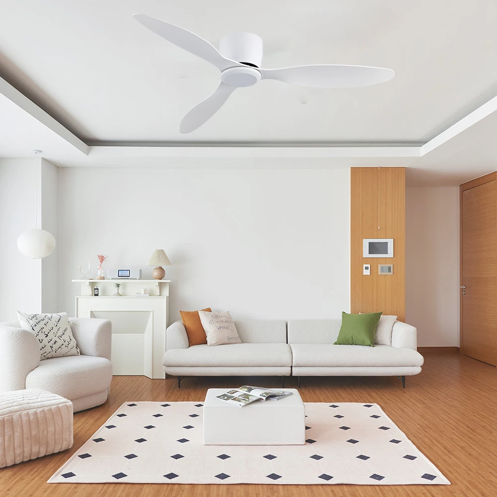 مروحة سقف جيلينا مروحة كهربائية حديثة 6 سرعات للتحكم عن بعد للمطبخ وغرفة النوم وغرفة الطعام ومروحة تبريد منزلية ذكية