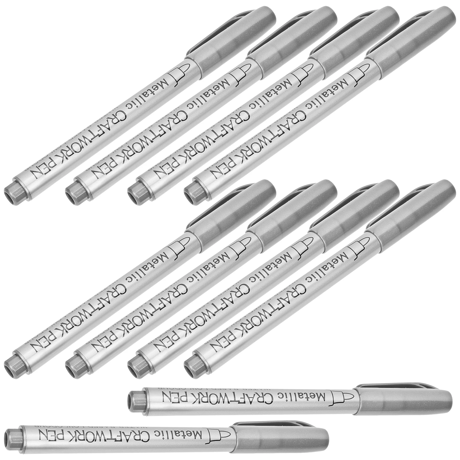 

10 Pcs Metal Painting Pen Pens for Ornaments Dot Markers Permanent Plastic