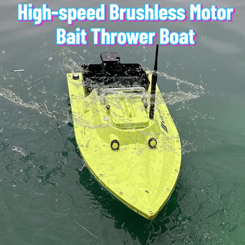 

High-speed Brushless Motor Bait Thrower Boat High-power Portable Waterproof Remote Control Fishing Bait Boats Tackle Supplies