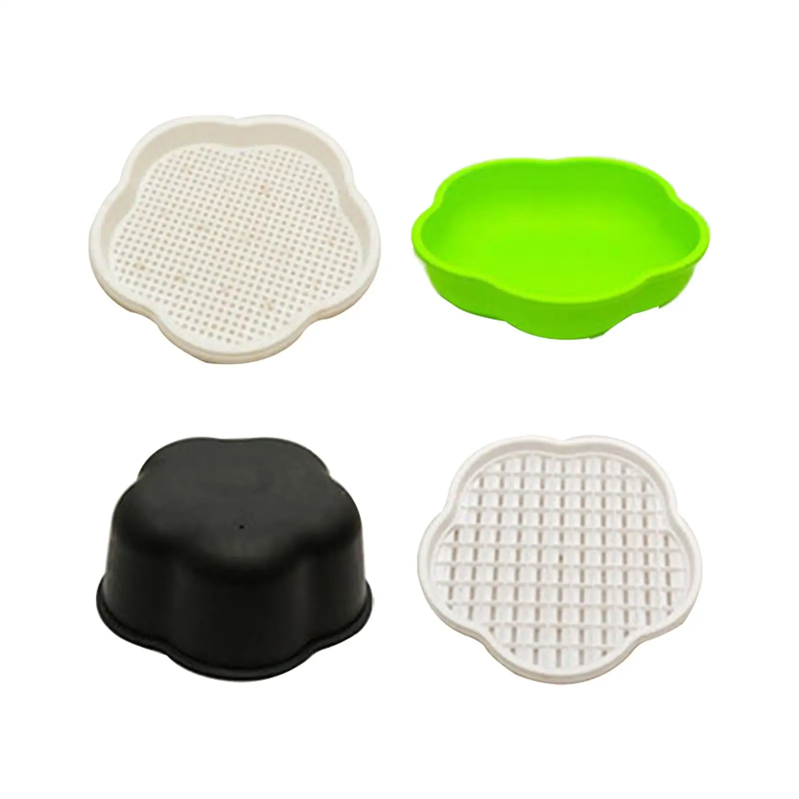 Seed Sprouter Tray Indoor Planting Reusable Detachable with Lid Seed Germination Tray for Home Garden Beans Office Alfalfa Seeds