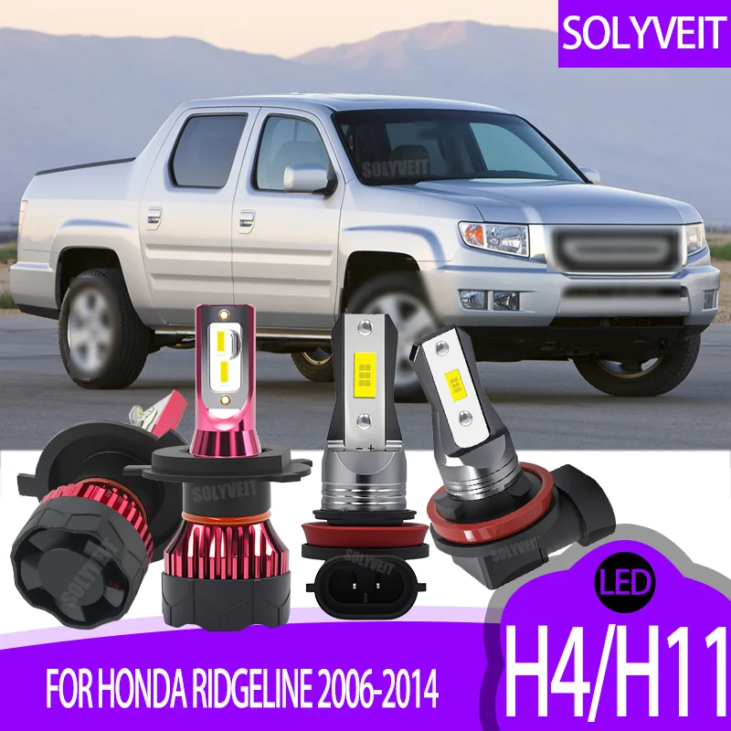 

High Reliability LED h4 Headlight h11 Fog Light Bulbs Long Service Life FOR Honda Ridgeline 2006-2010 2011 2012 2013 2014