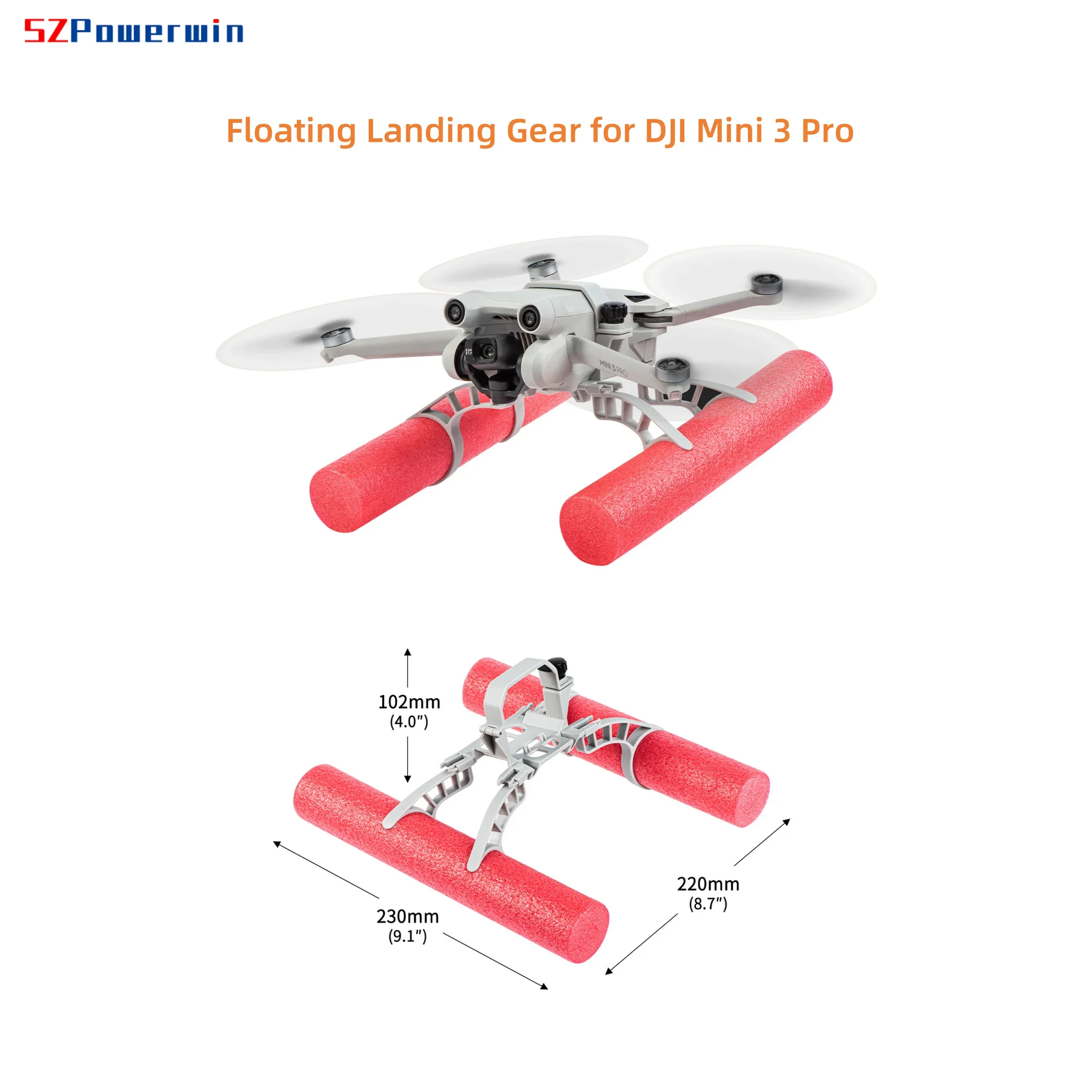 Floating Landing Gear for DJI Mini 3 Pro Water Safe Landing Training Leg Kit for Mini 3 Pro Drone Accessories Buoyancy Rod