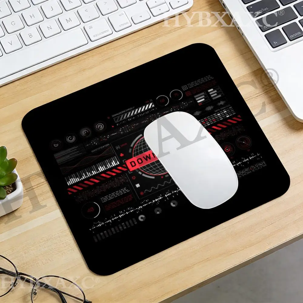 HYBXAXC Futuristic Data Analysis Mouse Pad Large Cyber Tech Desk Mat for Office Gaming for Work Setup, Computer Accessories