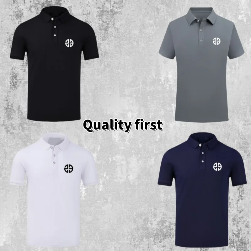 

Summer New High-quality Business T-shirt Long Sleeved Top Men's Competition Breathable Fast Drying Comfortable Shirt Polo Shirt