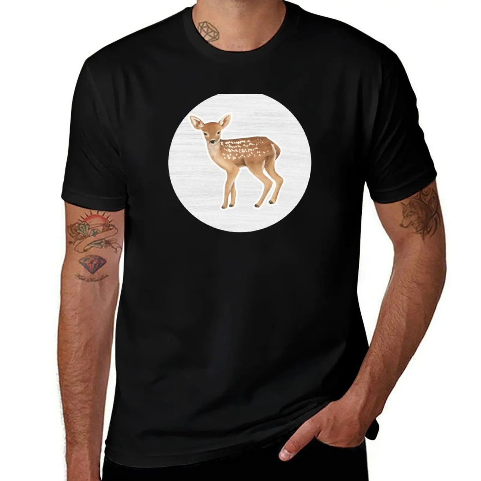 

Watercolor Drawing of a Deer T-Shirt oversized t shirt boys whites cute tops anime shirts men