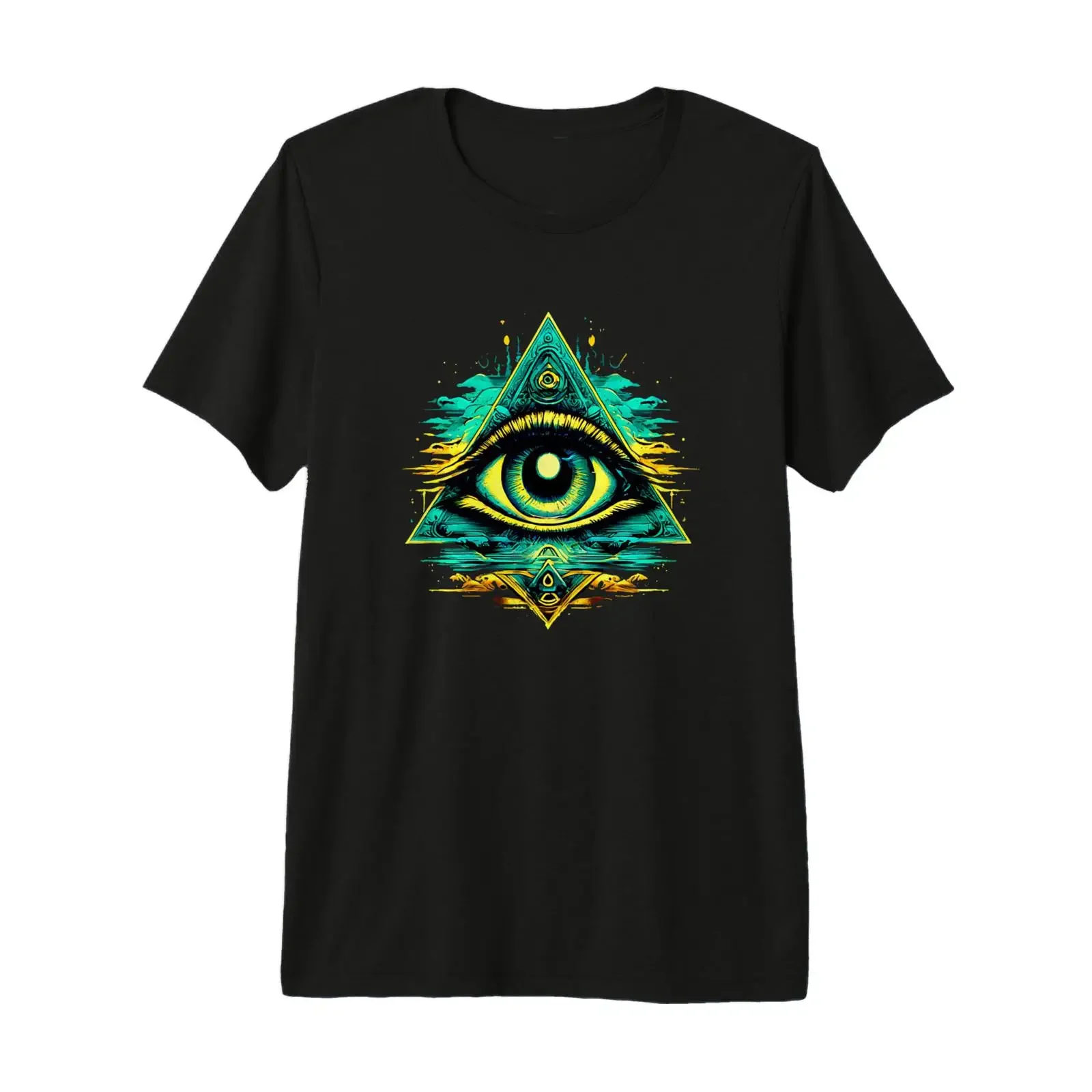 Seeing Eye Occultism All Providence Premium Tri blend T Shirt vintage Washed fashion streetwear Slightly Casual Unisex