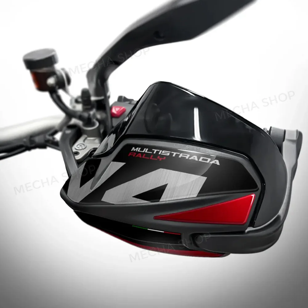 Motorcycle Handguard Stickers Hand Guard Shield Protection Decals For Multistrada V4 Rally 2026