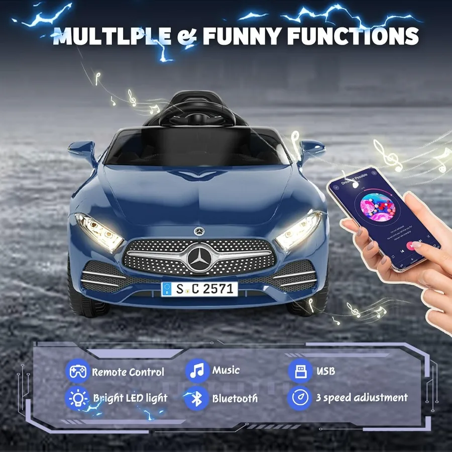 Camion per auto da corsa CLS 350 12V con licenza per giocattoli per bambini piccoli con ruote elettriche con sospensione a molla di controllo genitore per ragazze