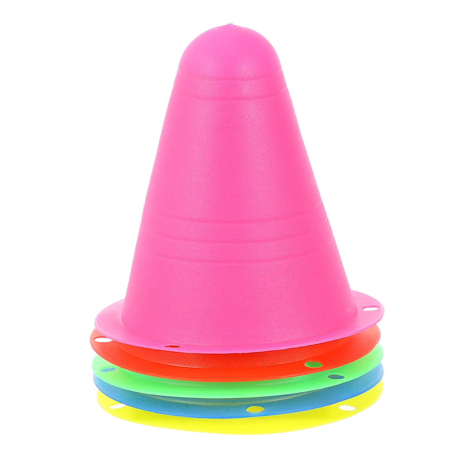 

25 Pcs Skating Marker Cones Football Practice Roller Bollards Pile Mini Windproof Child Flat Markers