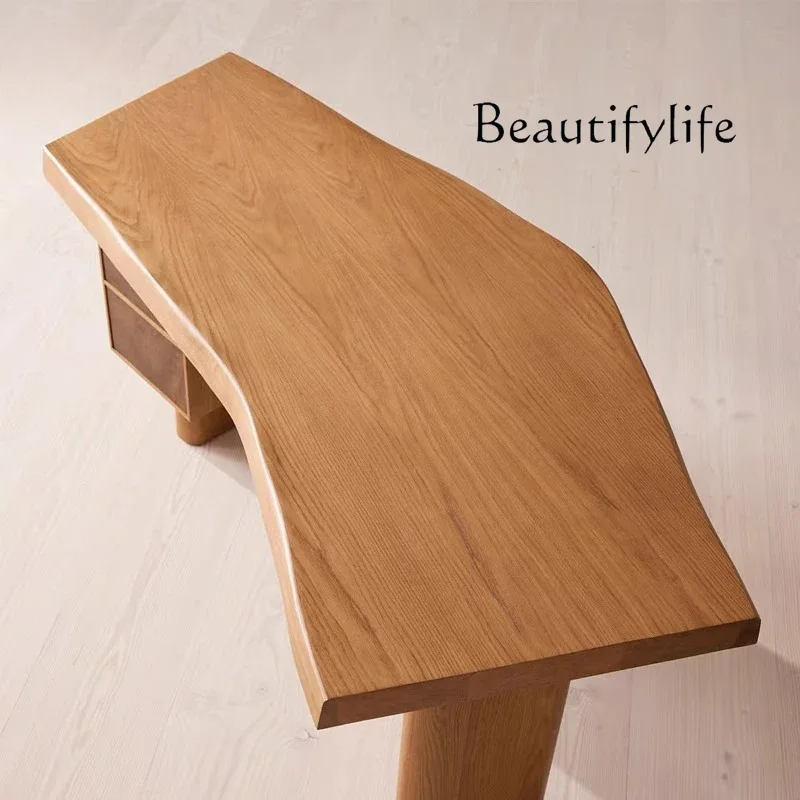 Retro desk Home computer French study medieval desk Writing desk Designer table