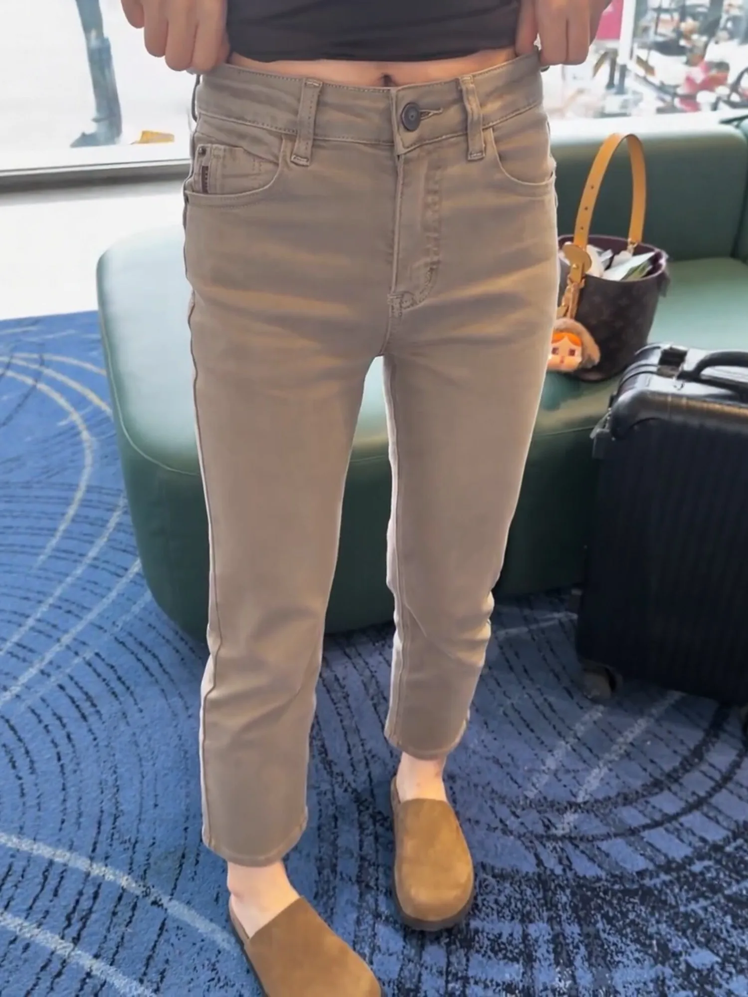 High Waist Stretchy Slim Fit Jeans Women's Small Size plus Size Straight Leg Nine Point Casual Cotton Stretch Denim Pants