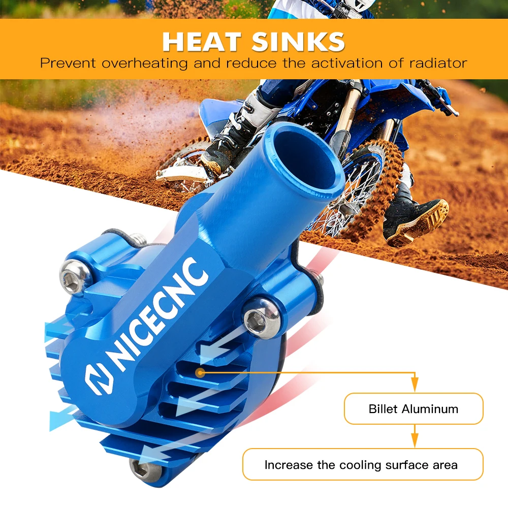 NICECNC Do Yamaha YZ85 2002-2018 2017 2016 2015 2014 2013 YZ 85 Motocross Pompa Wody Wirnik Chłodnicy Osłona Pompy Wody Zestaw