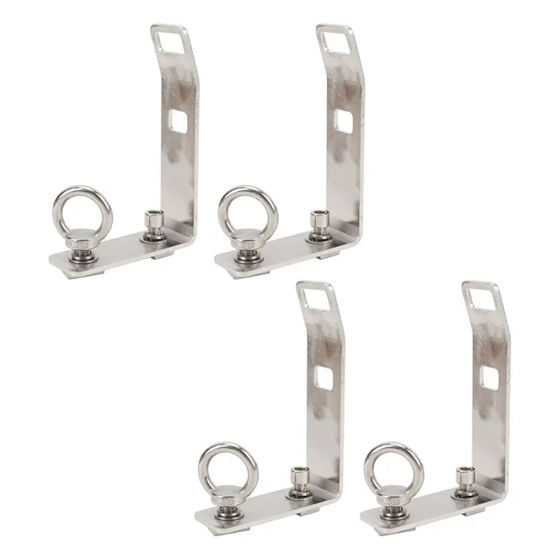 

AEF2-4Pcs Roof Rack Load Stops Replace T Slot Truck Cross Bar Stainless Steel For Ladder Firewood Skis Kayak