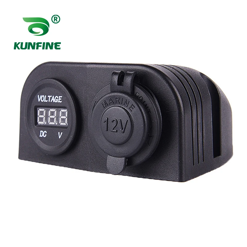 

Многофункциональное автомобильное зарядное устройство 5 В 2,1 А/1 А IP66 Водонепроницаемый прикуриватель Вольтметр