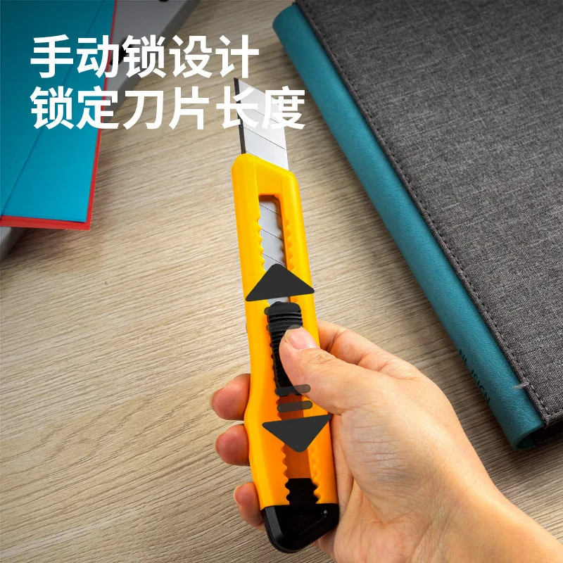 Deli 18mm Utility Knife Portable Creative Exquisite Hand Account Decoration Paper Cutting Tools Art Office and learning supplies