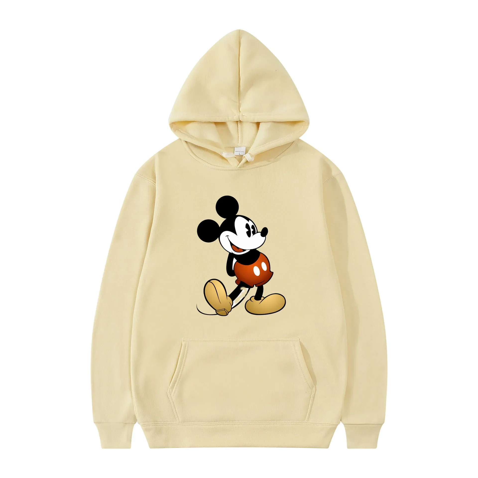 

New Hot Sale Fashion Hoodie For Men Disney Mickey Mouse Pattern Women's Sweatshirt Anime Tops Autumn Couples Section Pullover