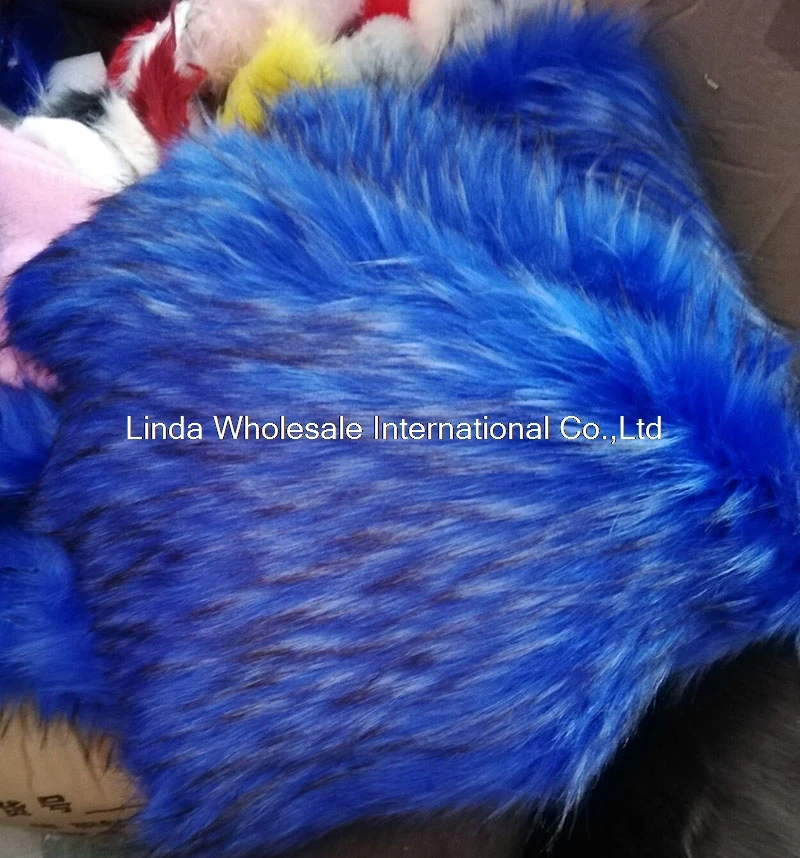 High-grade thick imitation raccoon long faux fur fabric,felt cloth,Clothing materials