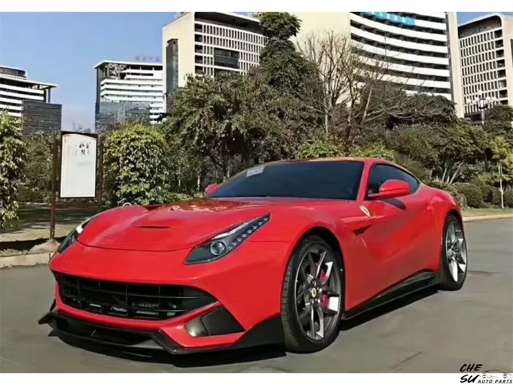 Suitable for Ferrari F12 Upgrade DMC Style Carbon Fiber Body Kit, Front Lip, Rear Diffuser, Spoiler, Side Skirt Custom Car Kit