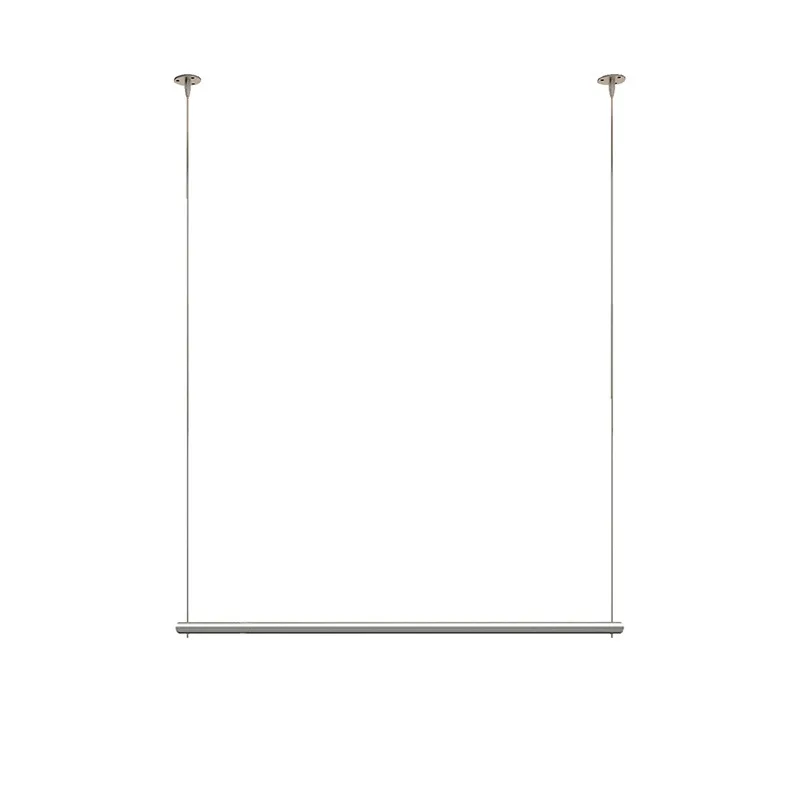 Custom Clothing Store Hanging Rod Ceiling Mount Rack Wall Mounted Stainless Steel Display Rack Men's and Women's Clothing