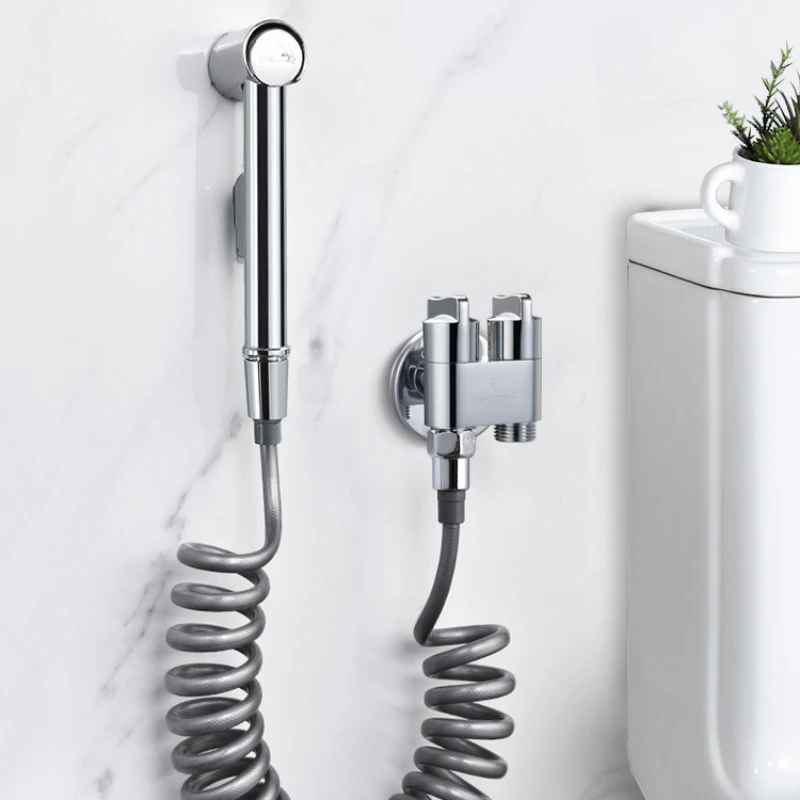 

Corner valve with spray gun and three-way anti-backflow washing machine faucet falling off toilet toilet