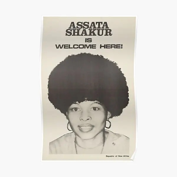 Assata Shakur Is Welcome Here  Poster Home Art Picture Wall Painting Print Mural Decoration Vintage Funny Decor Modern No Frame