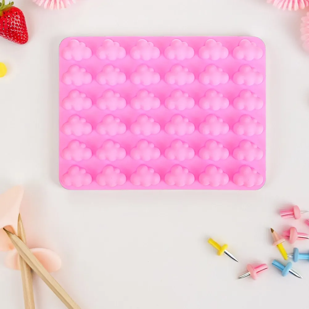 2Pcs Adorable Cloud Silicone Mold for Chocolate Pudding Jelly Baking DIY Crafts Reusable Flexible Safe Kitchen Candy Making - view 3
