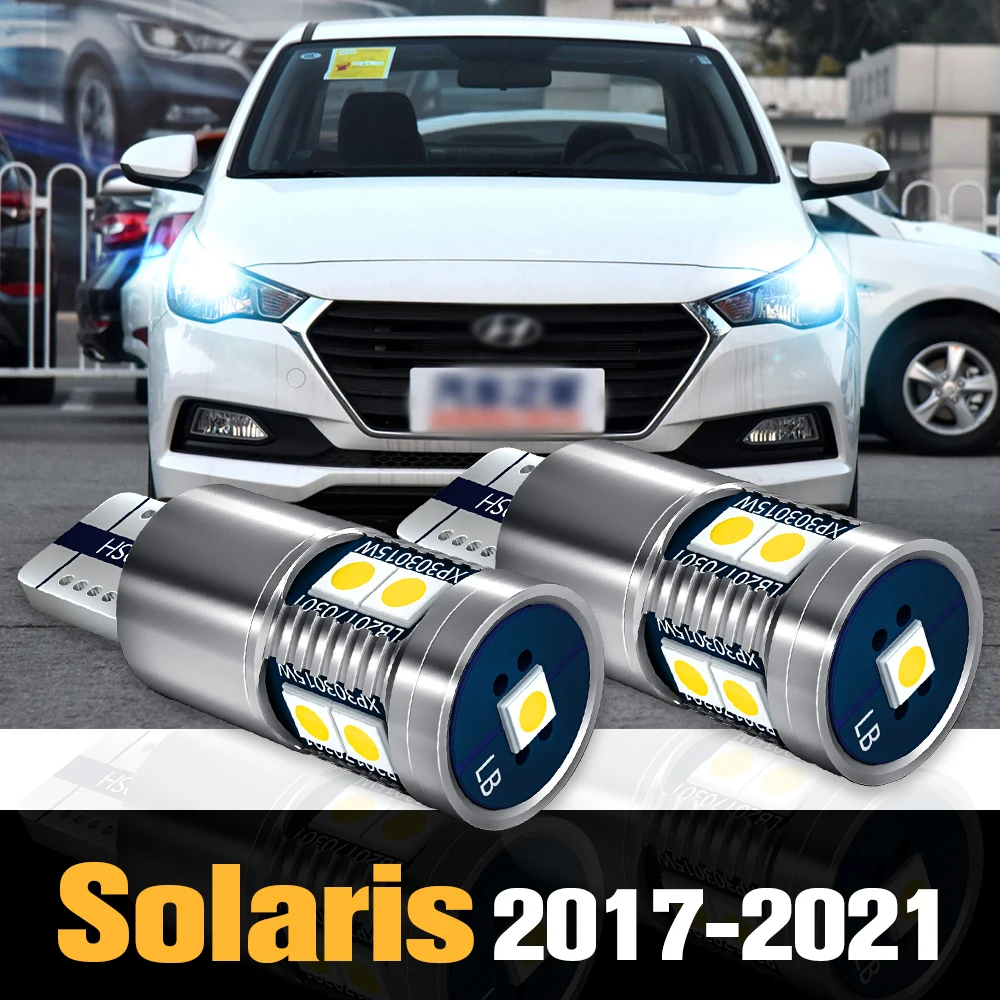 

2pcs Canbus LED Clearance Light Parking Lamp Accessories For Hyundai Solaris 2017 2018 2019 2020 2021