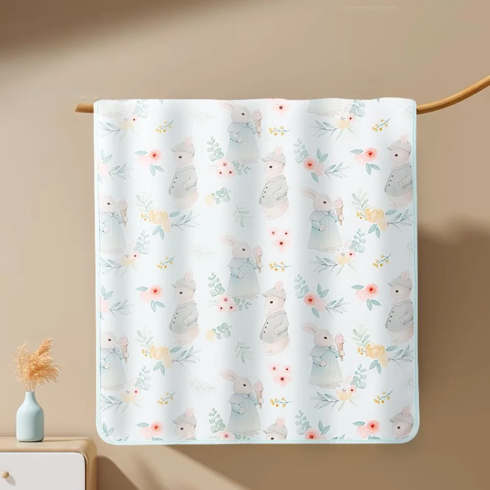 Soft Waterproof Baby Urine Mat Cute Cartoon Breathable Baby Diaper Changing Mat Cloth Bedding Urine Pads Adult