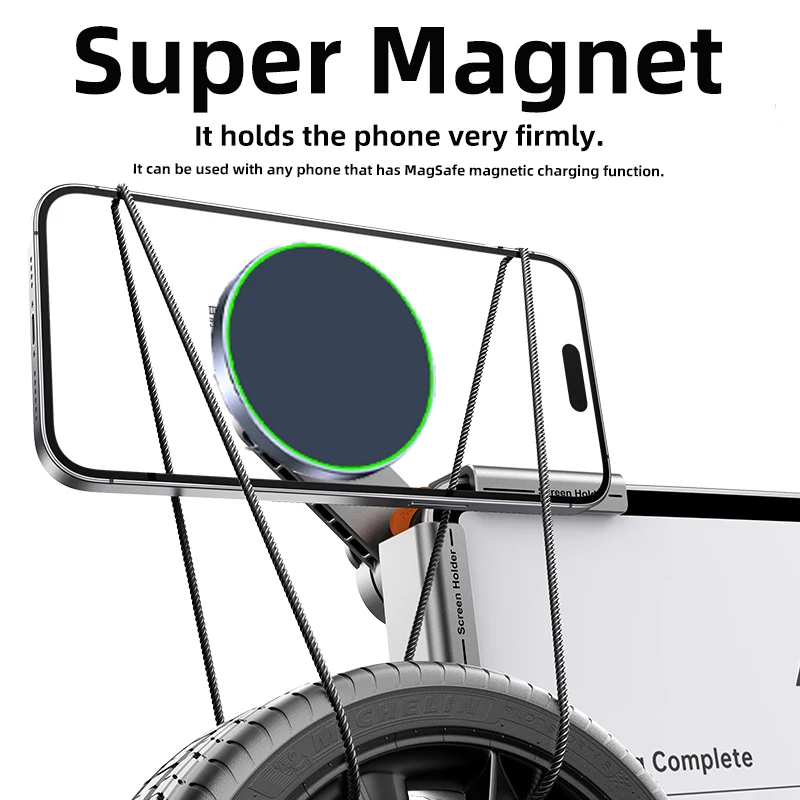 TEEQ لـ Tesla Model YL Junipe 2025 Model3 HIGHLAND 2024 Cybertruck BYD Seal حامل هاتف السيارة 15 وات شحن لاسلكي مغناطيسي #4