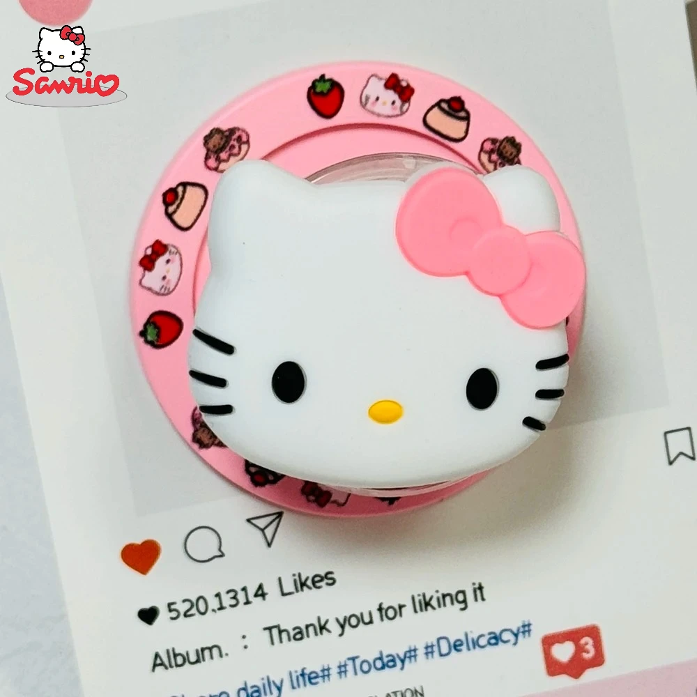High End Sanrio Hello Kitty Cute Cartoon Magnetic Phone Holder Grip Tok For Magsafe Phone Case Stand For IPhone Samsung Support view 6
