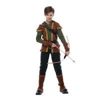 Snailify Kids Archer Costume Boys Hunter Costume Robin Hood Cosplay For Halloween Purim Carnival Party Outfits
