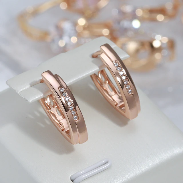 Minimalist rose gold earrings clearance