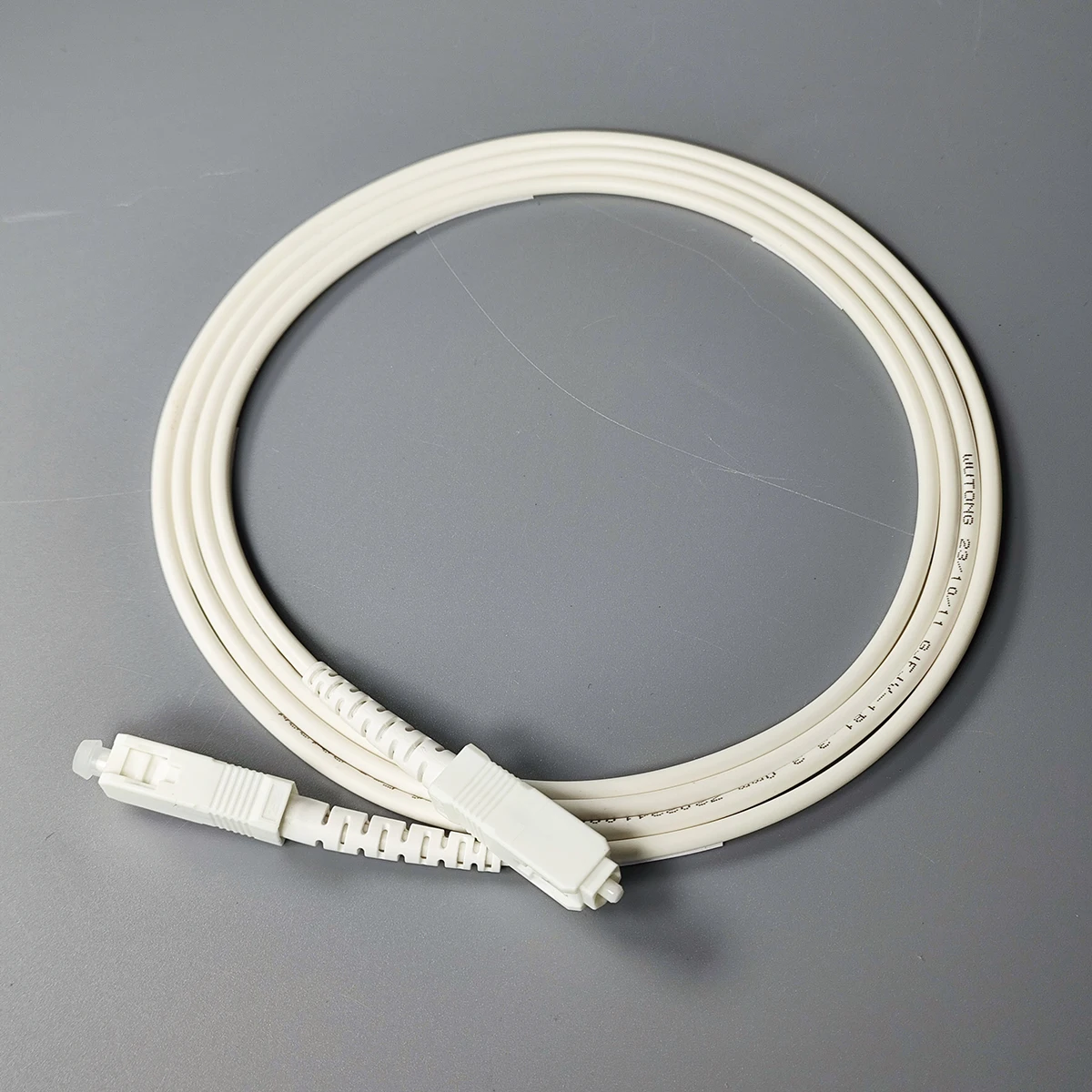 Cable de conexión de fibra óptica SC/UPC-SC/UPC, 1,5 M, modo único FTTH, color blanco