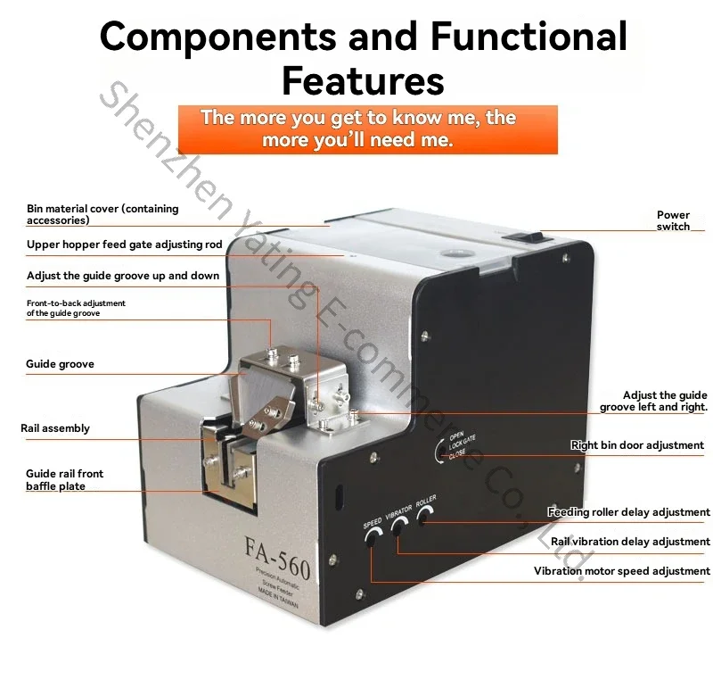 New Automatic Screw Machine 1.0-5 Adjustable Track Screw Arrangement Machine Feeder