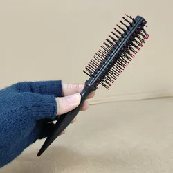 1pcs salon hair brush Hair Comb Spiral Professional plastic Round Brush Roller Curly Hairstyle Massager Hairbrush Dressing