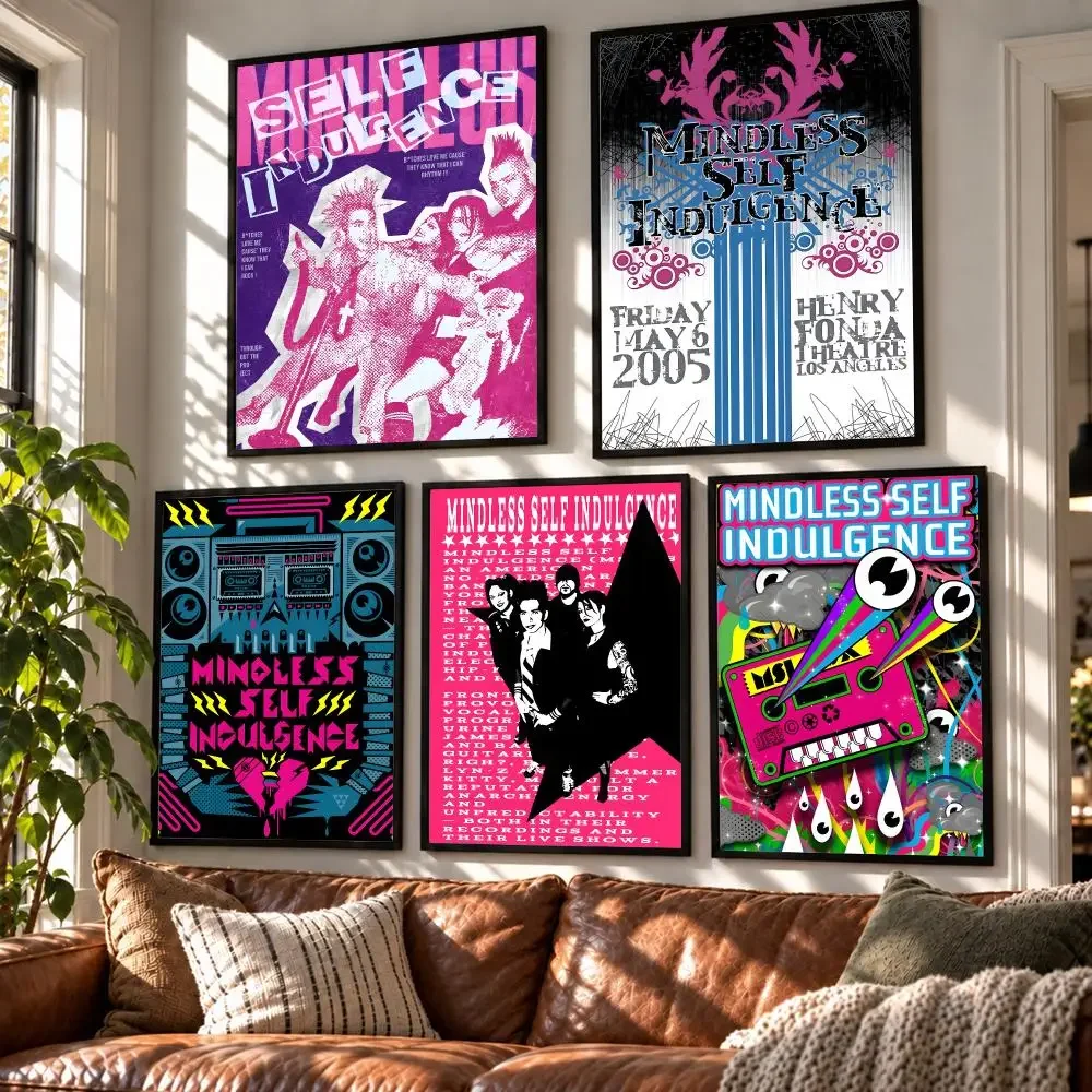 band Mindless-Indulgence-Spontaneous-Gratification HD Self Adhesive Waterproof Wall Art Print Bedroom Living Room Modern Gift