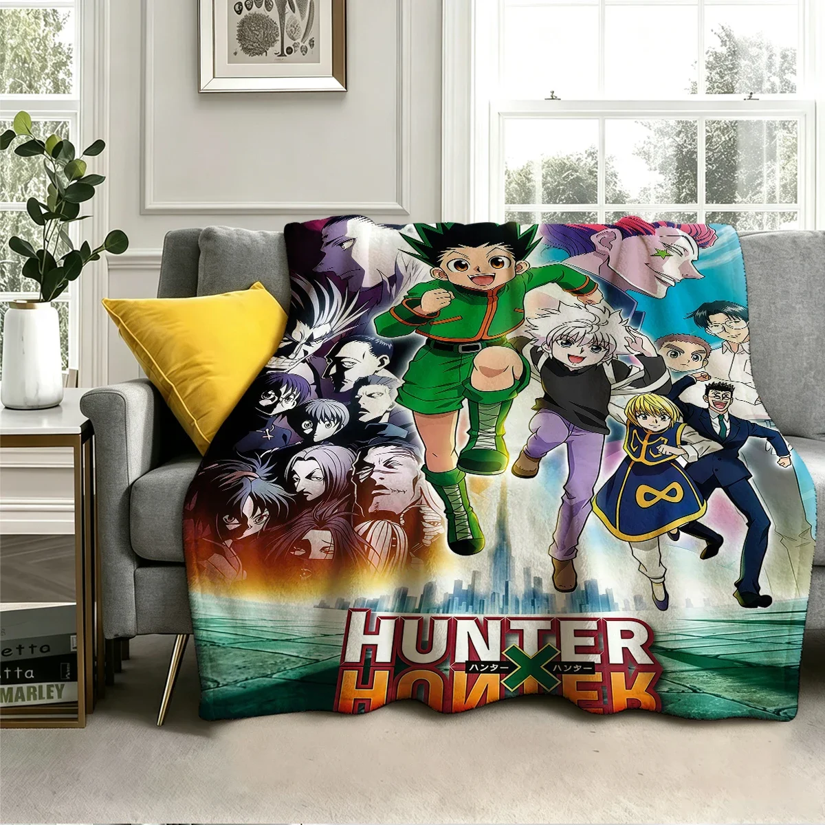 Hunter X Hunter Flannel Blanket Warm Soft Halloween Christmas Couch Warm Cozy Decorative Decor Gift for All Season