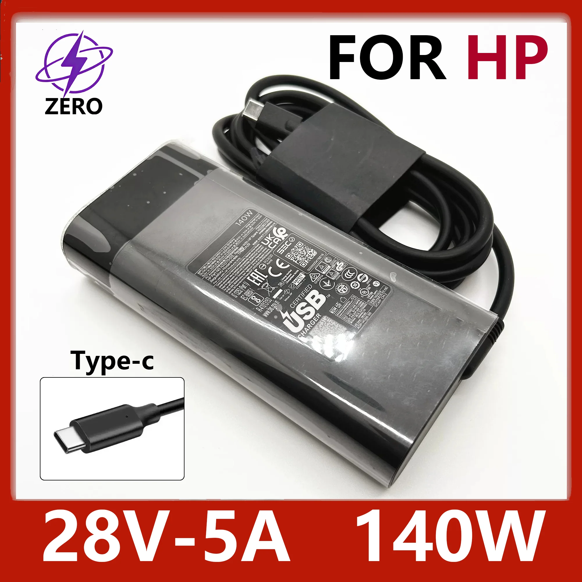 

Original 140W 28V5A Usb-C Type-C Laptop Adapter Charger for Hp Omen Transcend 14 Tpn-Da29 Laptop Power Supply