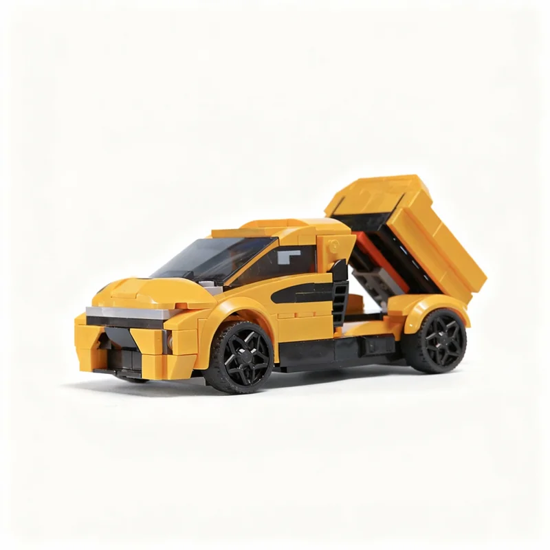 

290 деталей MOC: Грузовик Porsche City Champions, конструктор, игрушка, рождественский подарок, креативная идея, развивающая игрушка для детей