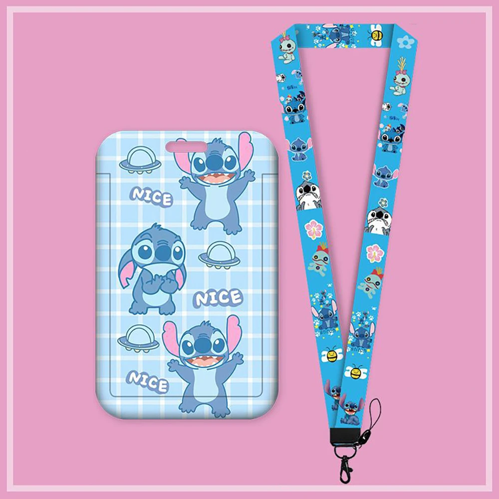 Disney Cartoon Stitch Phone Lanyard Detachable Neck Cord Lanyard Kawaii Pooh Bear Pendant For Friends Halloween Gifts