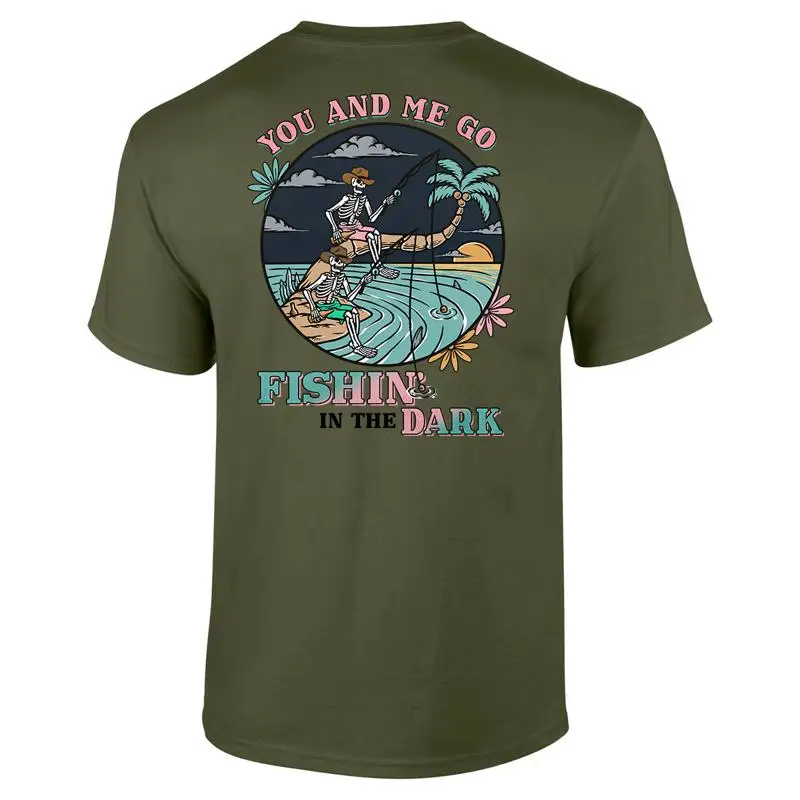 

Fishing In the Dark Club Funny Fisherman Event Outside T shirt