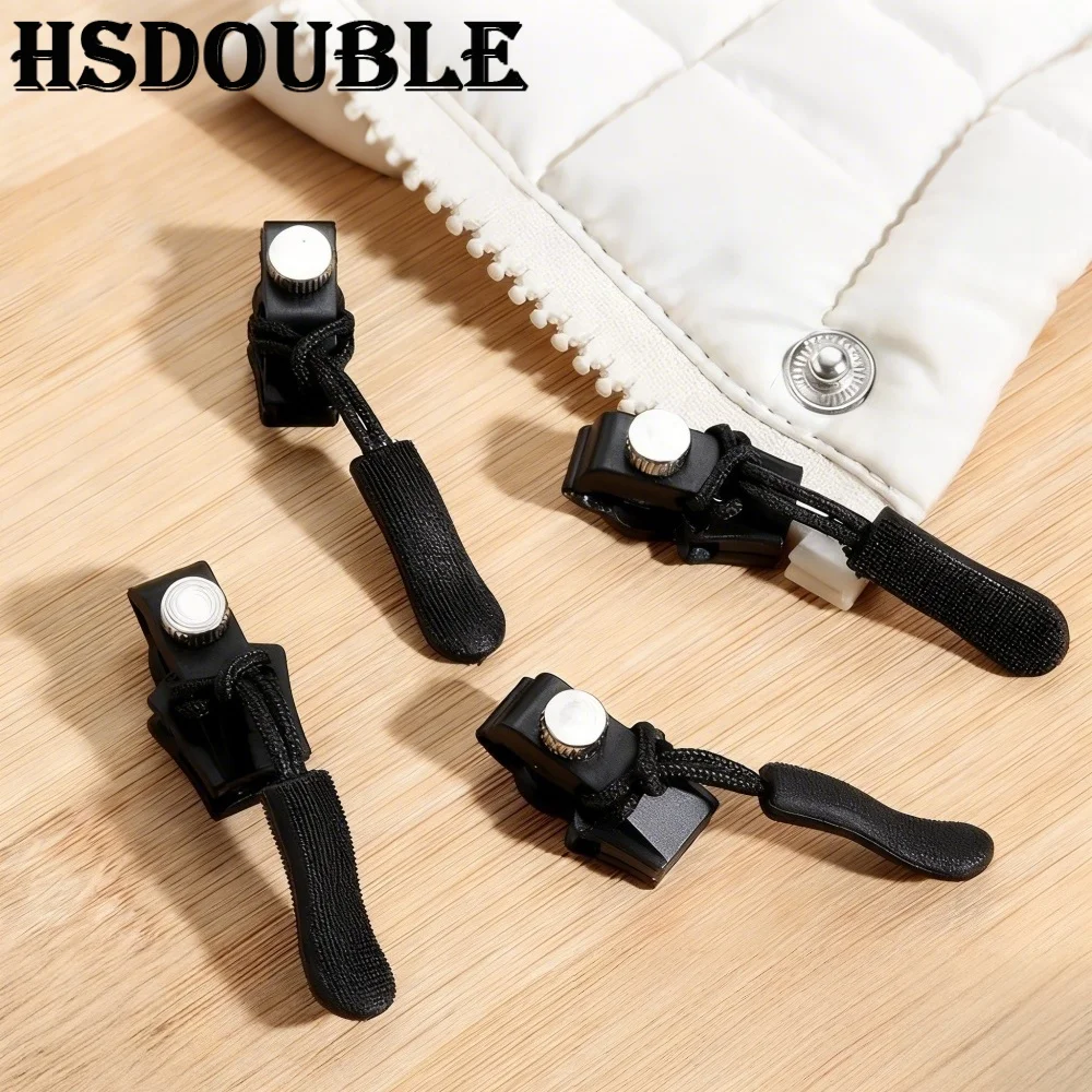 3-24Pcs Universal Zipper Repair Kit Quick Instant Detachable Zipper Head Replacement Zipper Slider Pull Jacket Bags Coat DIY Sew