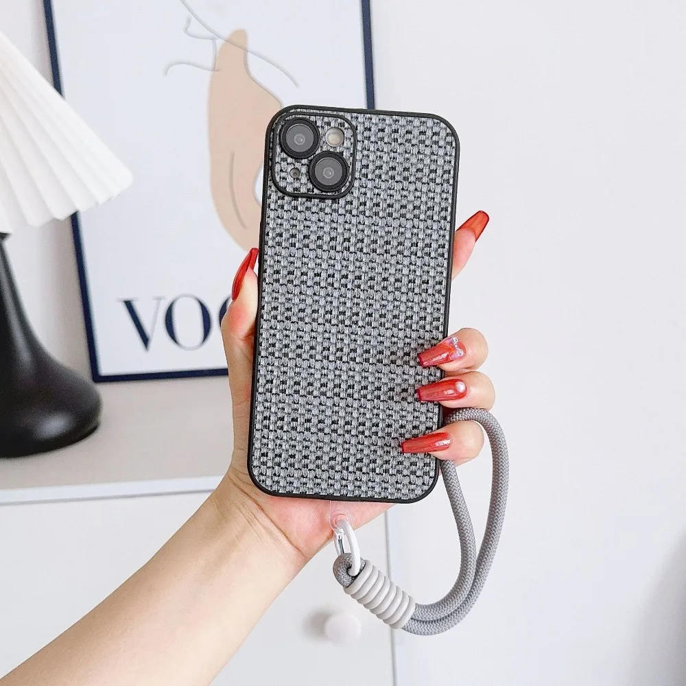 Universal Mobile Phone Lanyard Strap Detachable Anti Fall Hanging Chain Ring Cord with Patch Short Rope Cell Phone Rope