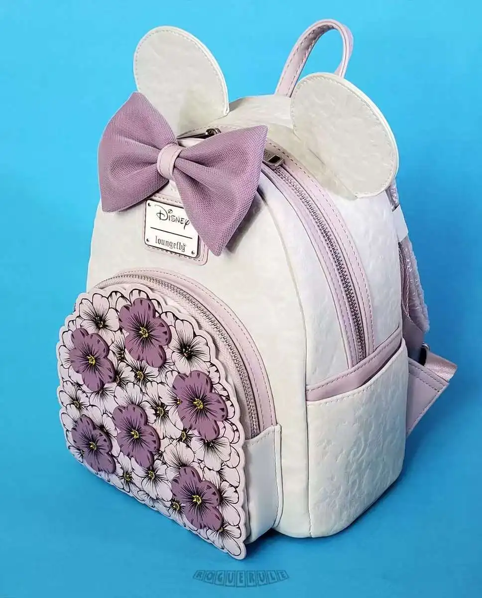 Dompet ransel Cosplay Mini bunga Mickey dan Minnie