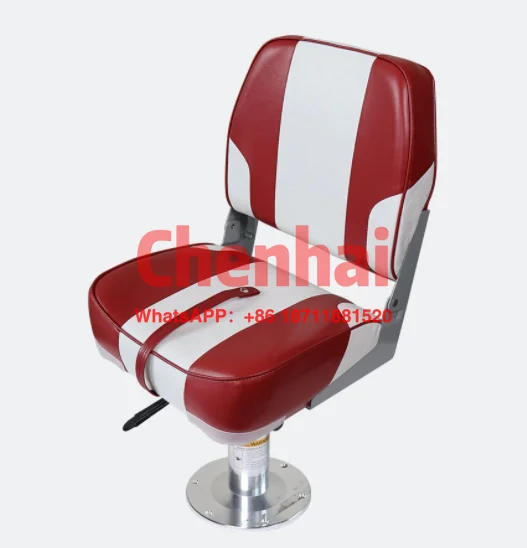 

Customized Hot Sale Folding Boat Seat Low Back Waterproof PU Leather Car Seat Compatible Fishing Multifunctional Chair RV Boat A