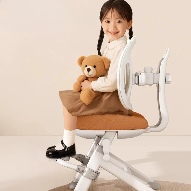 Kids Adjustable Study Chair, Ergonomic Desk Chair Posture Correcting, Student Writing Seat for Home School