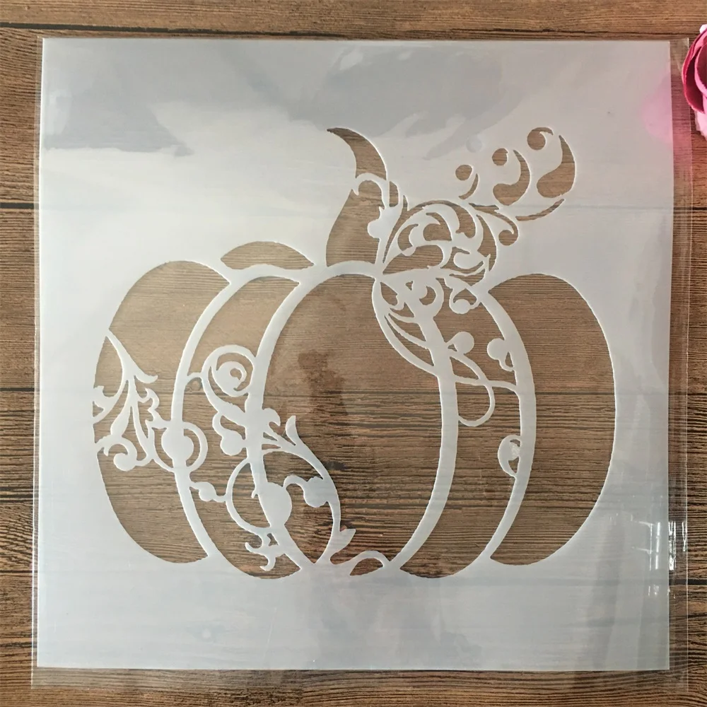 30*30cm Pumpkin Halloween DIY Layering Stencils Wall Painting Scrapbook Coloring Embossing Album Decorative Template